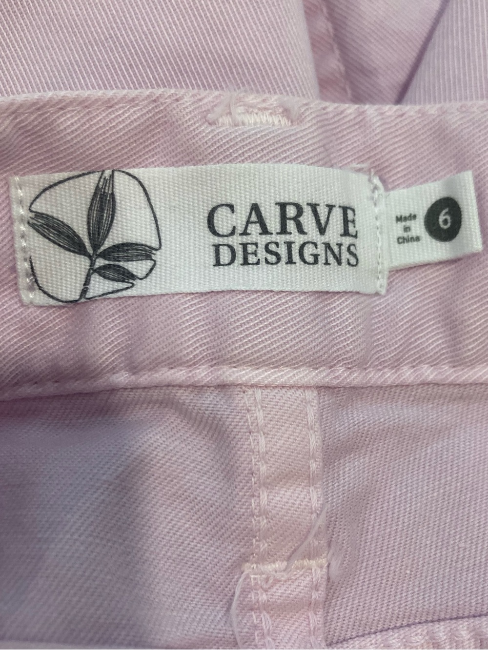 Carve Designs Women's NWOT Oahu Lilac Pink Fray Hem 6” Shorts Size 6 - Picture 5 of 13